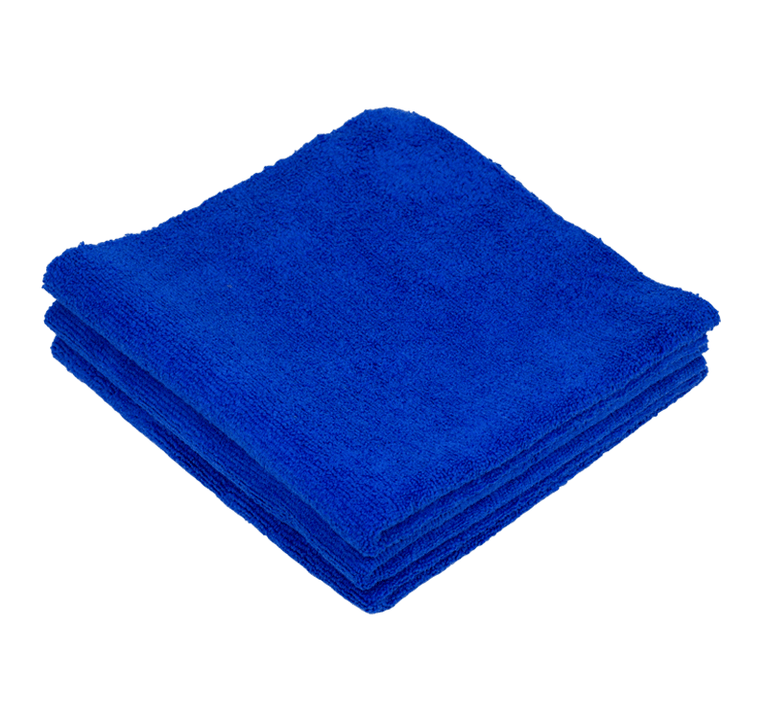 Jax Wax Edgeless Microfiber Utility Towel 16x16 blue