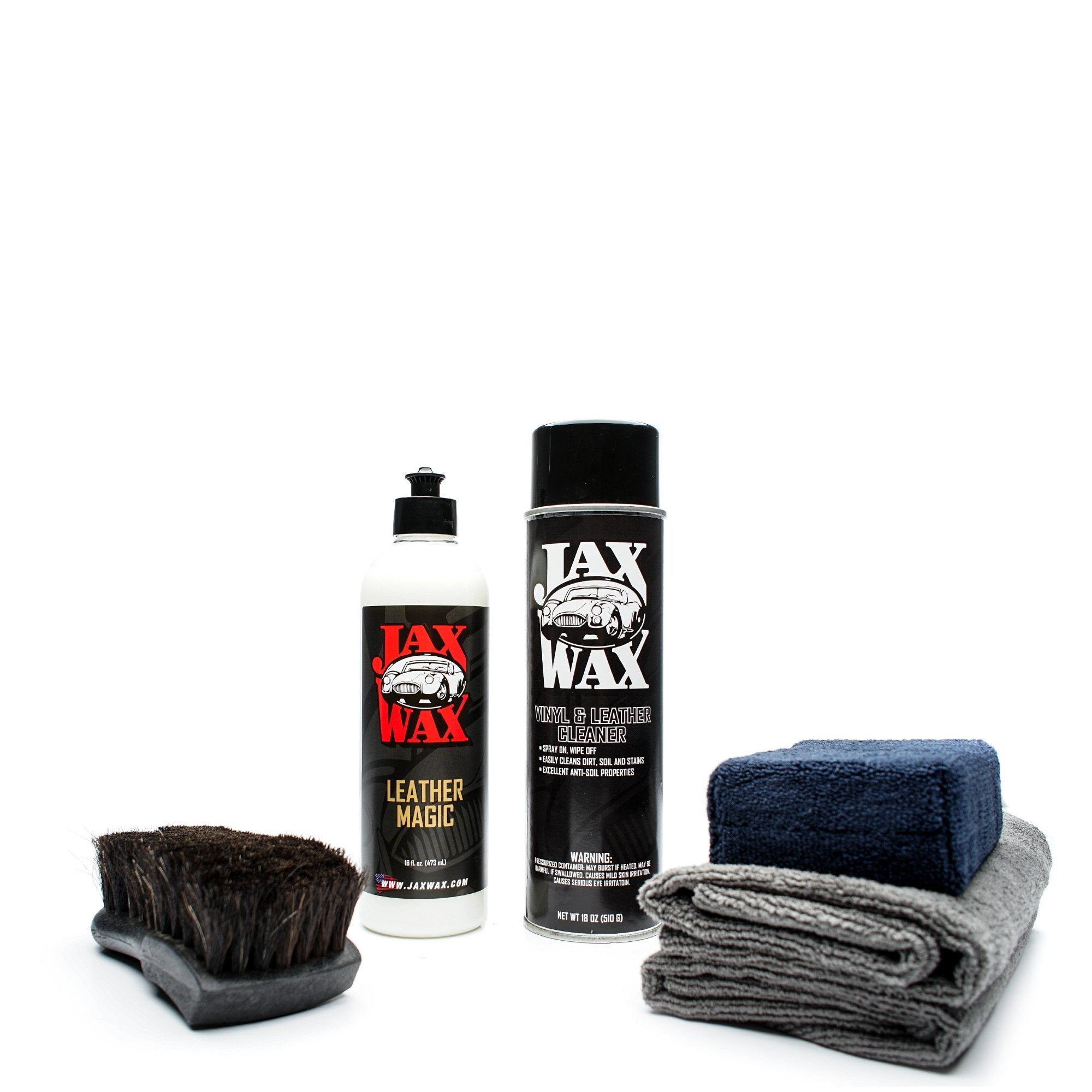 Jax Wax, Leather and Vinyl Cleaning Brush, Leather Cleaning, Car Vinyl, Leather  Cleaner for Cars, Car Brush
